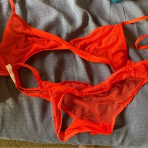 J Crew bra and thong.